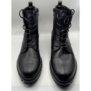 WHITE MOUNTAIN Women's Size 9 Black  Tappy Lug Sole Combat Boot Lug Sole